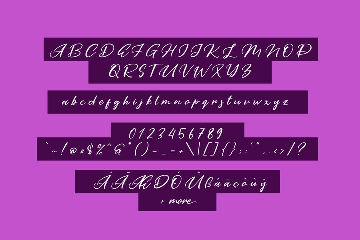 Purple Pen Regular Font preview